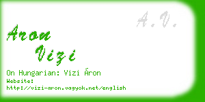 aron vizi business card